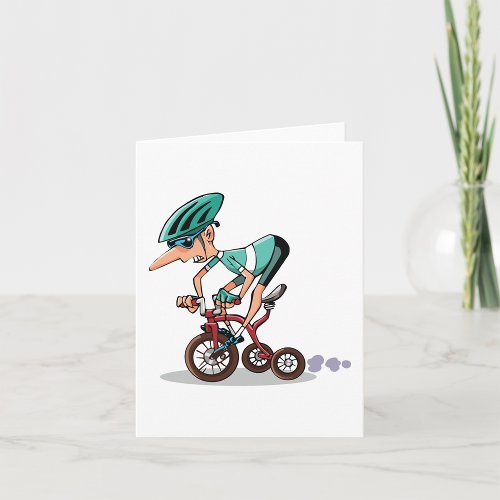 Racer On Tricycle Note Cards