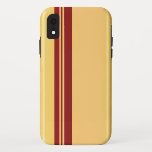 Racer Red on Gold iPhone 77 Tough iPhone XR Case