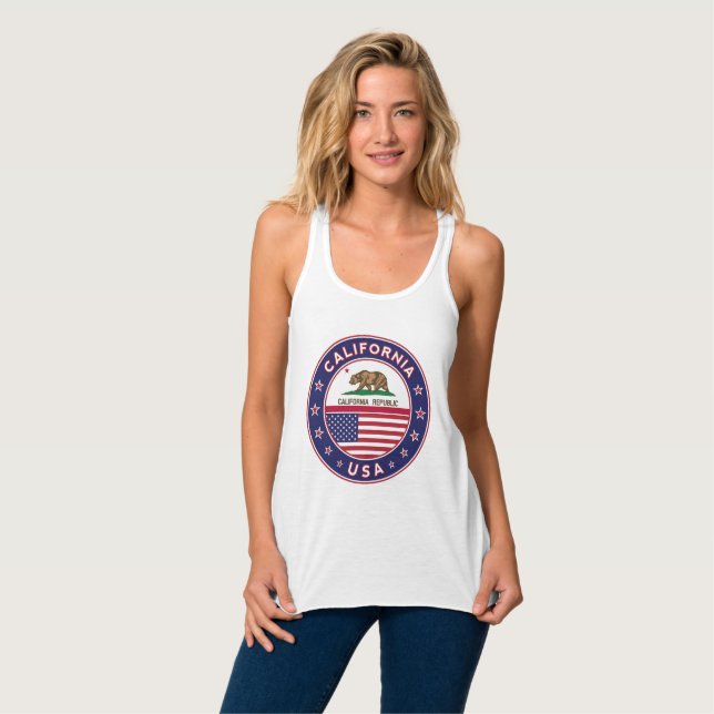Racerback Flowy Tank Top (Front Full)