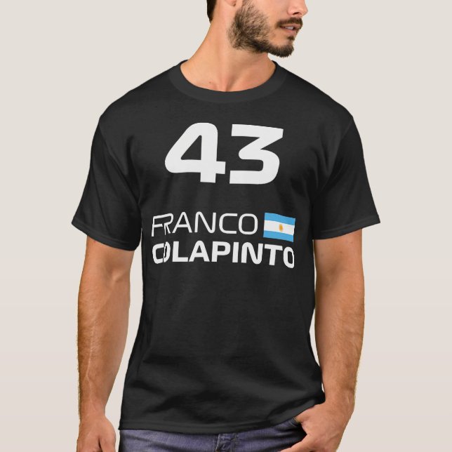 Races Formula Racing Franco Colapinto T-Shirt (Front)