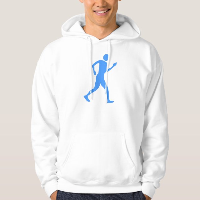 Racewalking - Baby Blue Hoodie (Front)