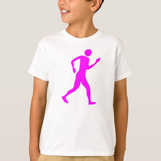 Racewalking - Magenta T-Shirt (Front)