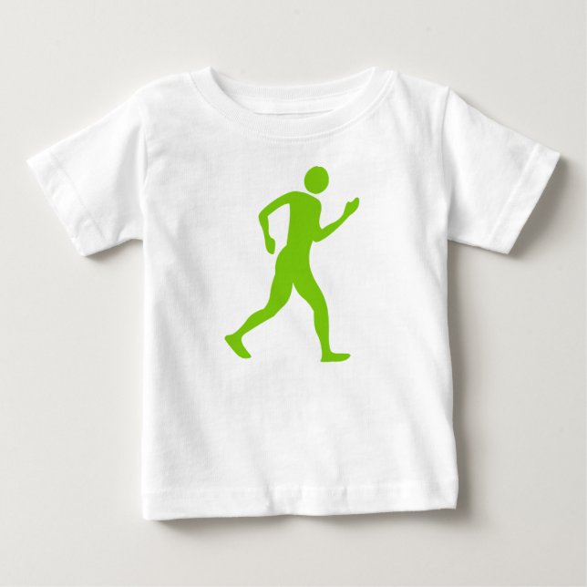 Racewalking - Martian Green Baby T-Shirt (Front)