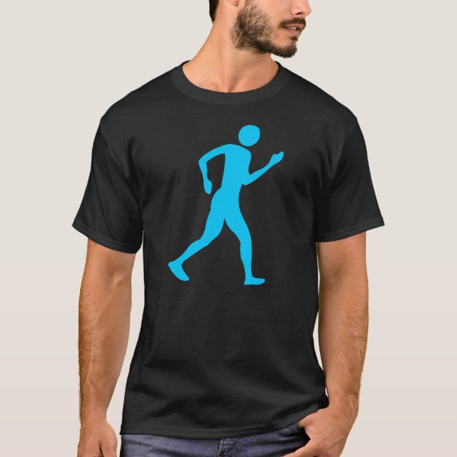 Racewalking - Sky Blue T-Shirt (Front)