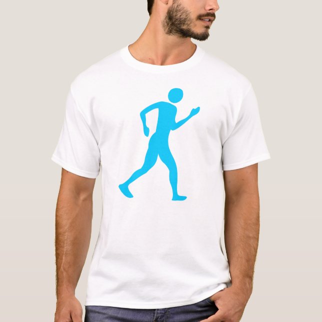 Racewalking - Sky Blue T-Shirt (Front)
