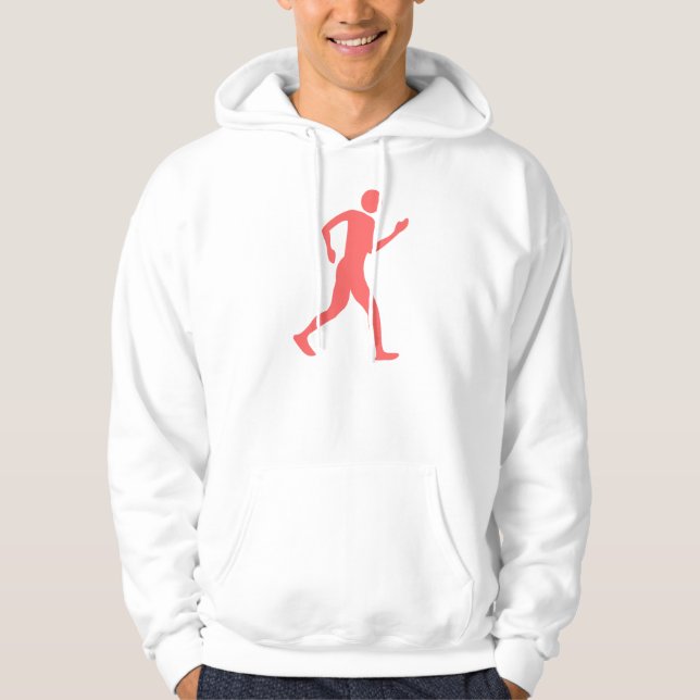 Racewalking - Tropical Pink Hoodie (Front)