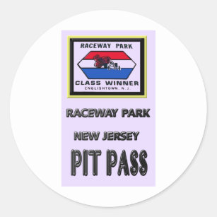 ENGLISHTOWN RACEWAY PARK CLASS WINNER STICKER