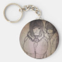 Racheal and friend stare you like crazy keychain