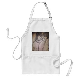 racheal and her friend in your imagination adult apron