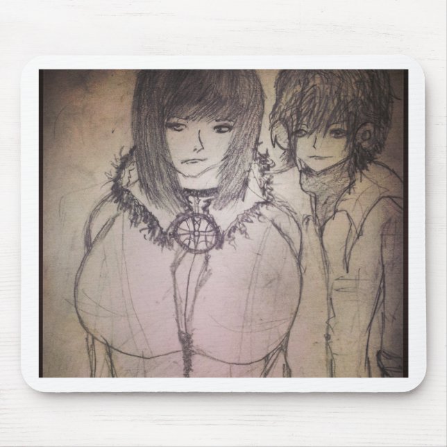 Racheal big bosom manga anime girl mouse pad (Front)