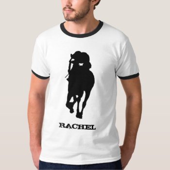 Rachel Alexandra - Big Silhouette T-shirt by baltohorsefan at Zazzle