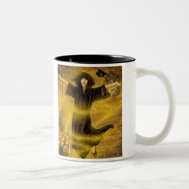 Rachel Aloft! Two-Tone Coffee Mug (Right)