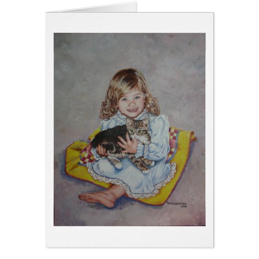 Rachel and her kitten cards (Front)
