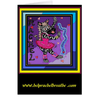 Rachel Balleria Zebra Card