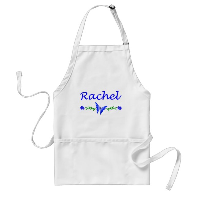 Rachel (Blue Butterfly) Adult Apron (Front)