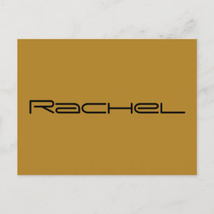 Rachel character from orphan Black geometric font Postcard