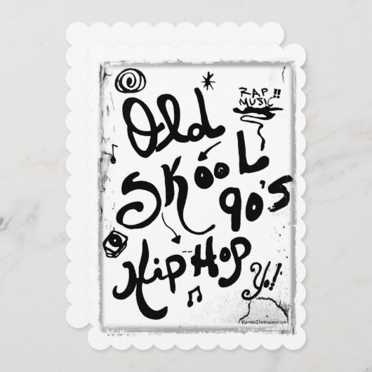 Rachel Doodle Art - Old-Skool 90's Hip-Hop (Front/Back)