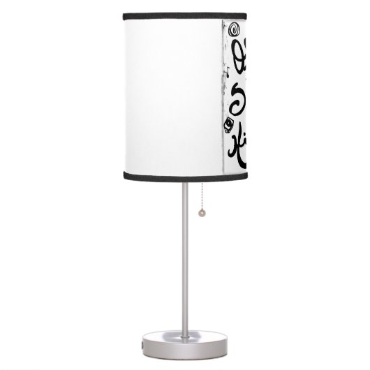 Rachel Doodle Art - Old-Skool 90's Hip-Hop Table Lamp (Left)