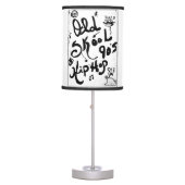 Rachel Doodle Art - Old-Skool 90's Hip-Hop Table Lamp (Front)