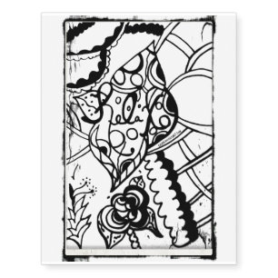 Rachel Doodle Art - Relax Temporary Tattoos