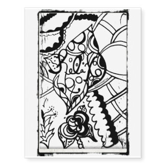 Rachel Doodle Art - Relax Temporary Tattoos