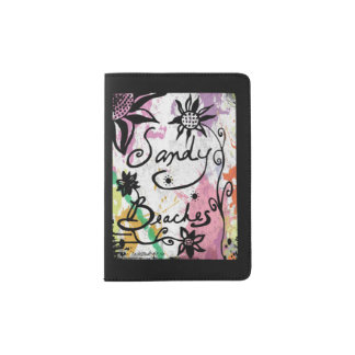 Rachel Doodle Art - Sandy Beaches Passport Holder