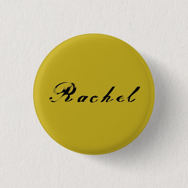 Rachel from Orphan Black calligraphy antique Button (Front)