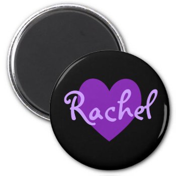 Rachel In Purple Magnet by purplestuff at Zazzle