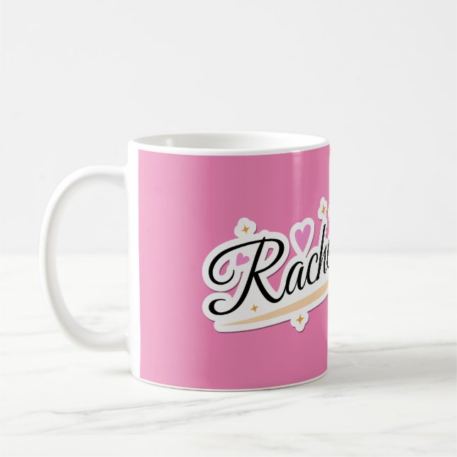 Rachel name cute design coffee mug (Left)