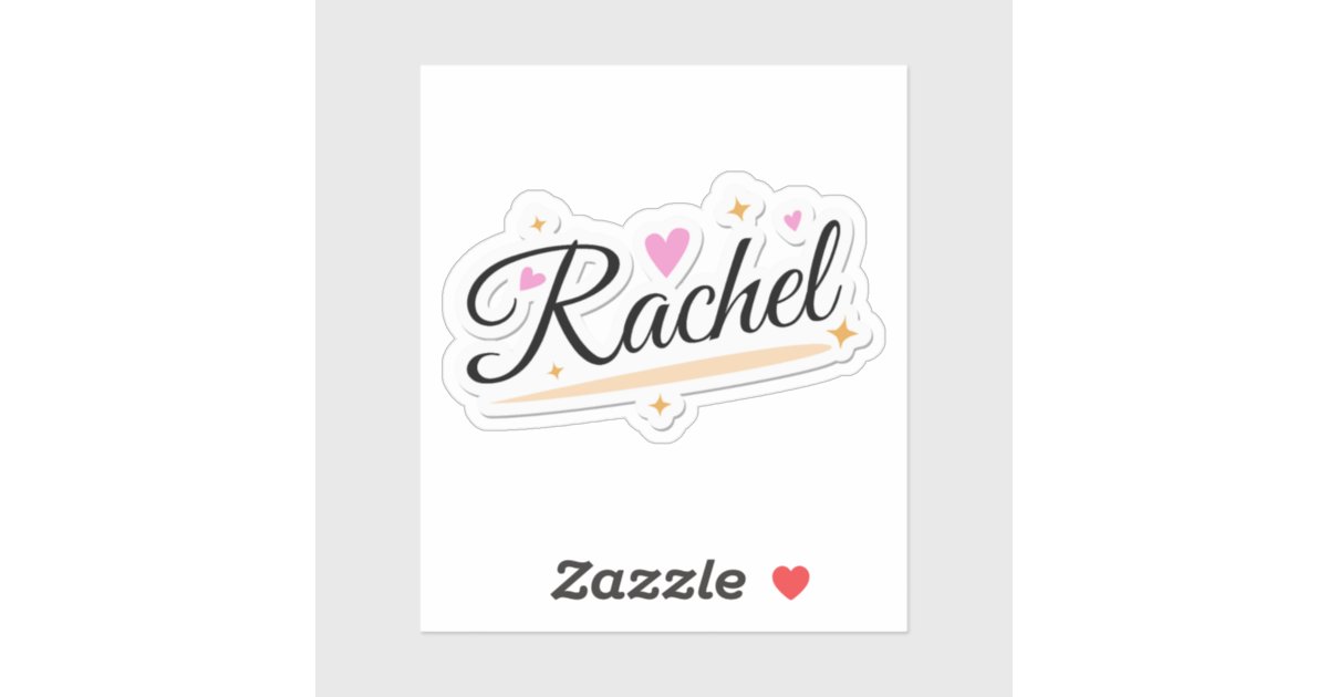 Stylish Name Sticker, Zazzle