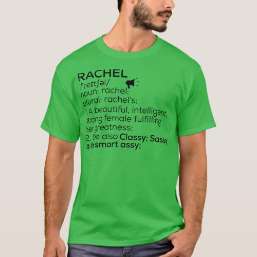 Rachel Name Definition Rachel Female Name T_Shirt