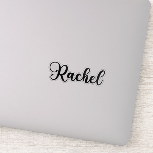 Rachel Name - Handwritten Calligraphy Sticker (Detail)