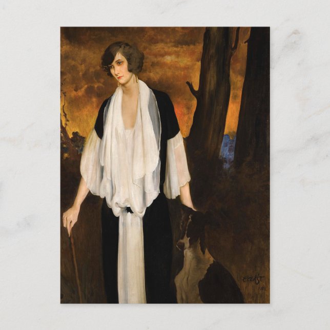 Rachel Strong by Léon Bakst 1924 Postcard (Front)