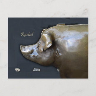 RACHEL THE PIGGY BANK 2016 Calendar Postcard