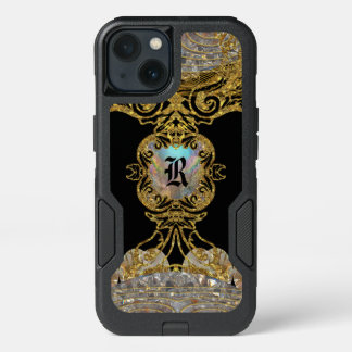 Rachella Elegant Pretty Protection Monogram iPhone 13 Case