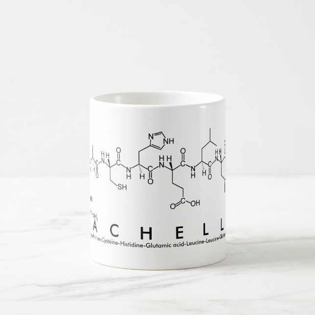 Rachelle peptide name mug (Center)