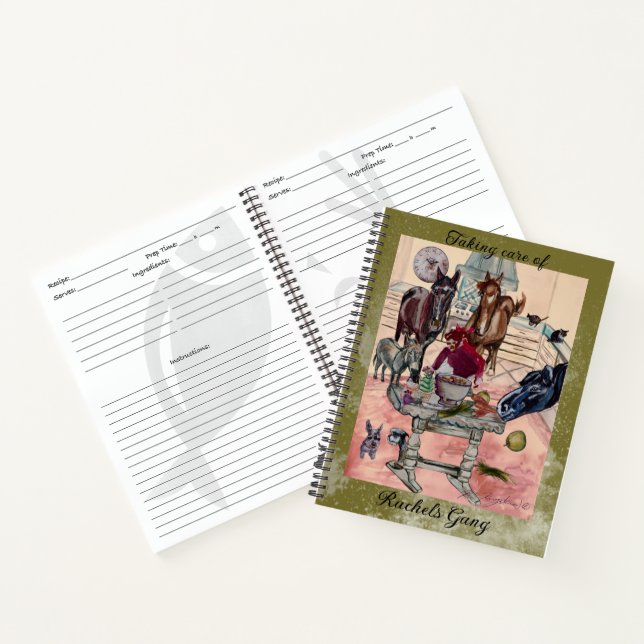 rachels gang recipes customize notebook (Inside)
