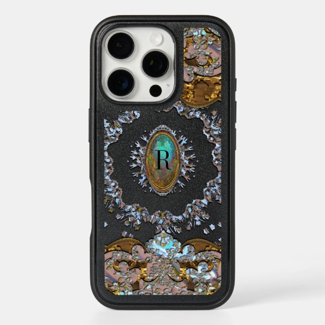 Rachels Wreath Monogram  Otterbox iPhone Case (Back)
