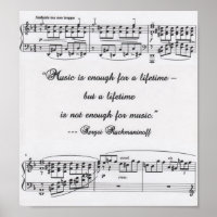 Rachmaninoff quote poster