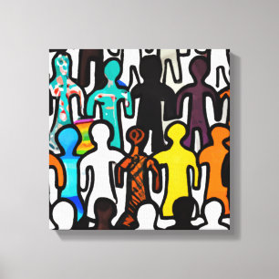 Racial Equality Collection Canvas Print