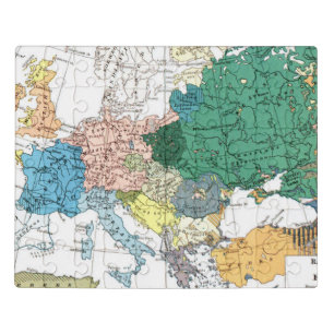 Racial Map of Europe Jigsaw Puzzle