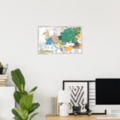 Racial Map of Europe Poster | Zazzle