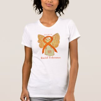 Racial Tolerance Orange Awareness Ribbon Shirt