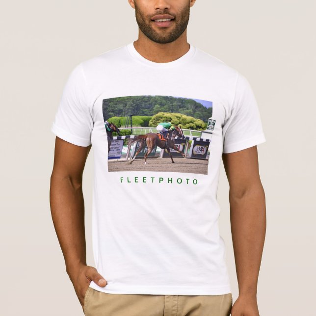 Racing at Belmont Park T-Shirt (Front)