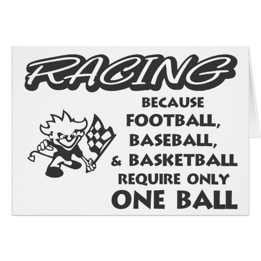 RACING BECAUSE CARDS (Front Horizontal)