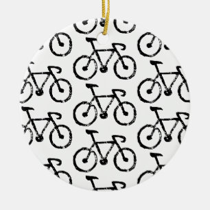 Racing Bike Print Ornament