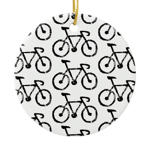 Racing Bike Print Ornament
