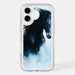 Racing Black Horse Portrait Minimalist iPhone 16 Case