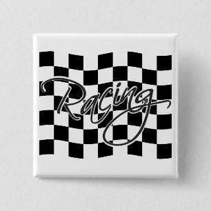 Racing button, customize pinback button