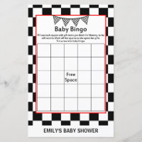 Racing Car Baby Shower Game PRINTED